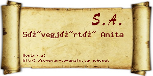 Sövegjártó Anita névjegykártya
